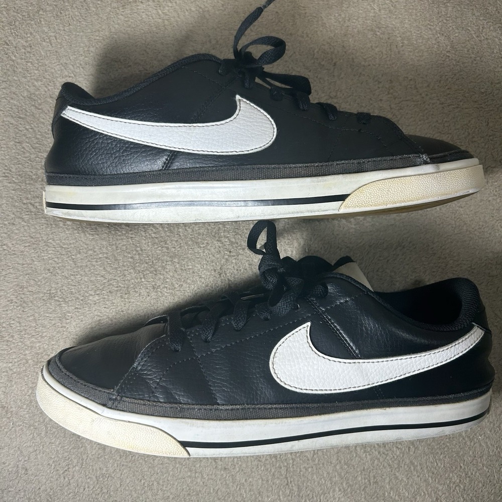 Nike Court Legacy Black White Gum Light Brown Men's Size 8.5 CU4150-002